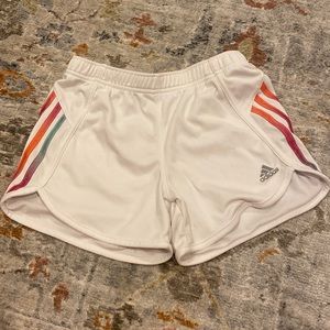 rainbow stripe shorts